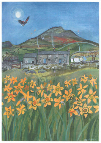 'Moel Hebog, Beddgelert' Poster by Lizzie Spikes