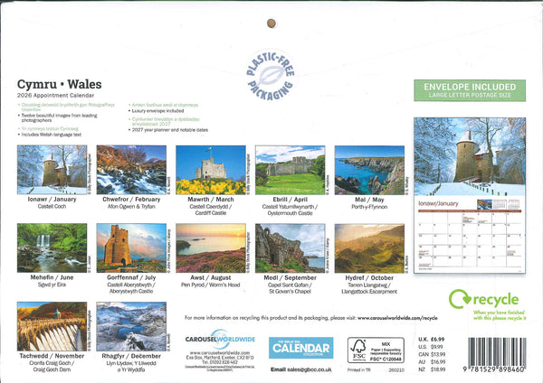 'Cymru/Wales' - 2026 Appointment Calendar