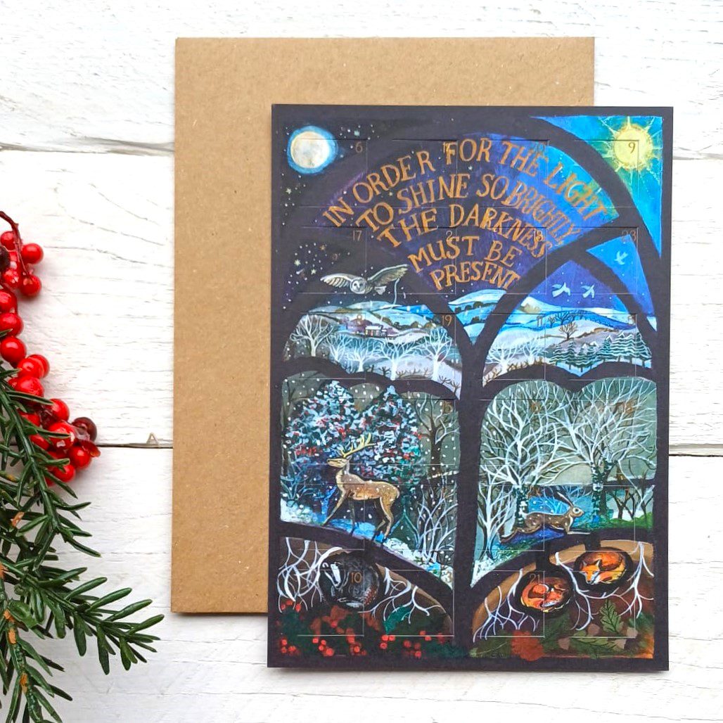 Advent Card 'For the Light to Shine' by Lizzie Spikes