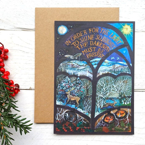 Advent Card 'For the Light to Shine' by Lizzie Spikes