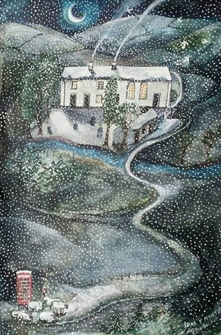 Cardiau Nadolig 'Soar y Mynydd' gan Lizzie Spikes