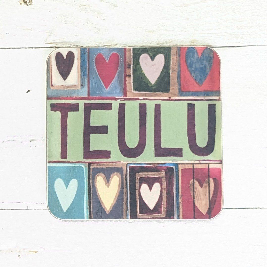 Teulu Square Coaster by Lizzie Spikes