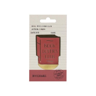 Nod llyfr lliw pres 'Book Lovers Club'