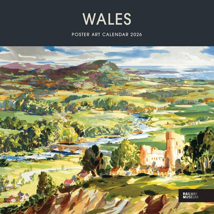 Amgueddfa Reilffordd Cenedlaethol - Calendr 'Wales Poster Art' 2026