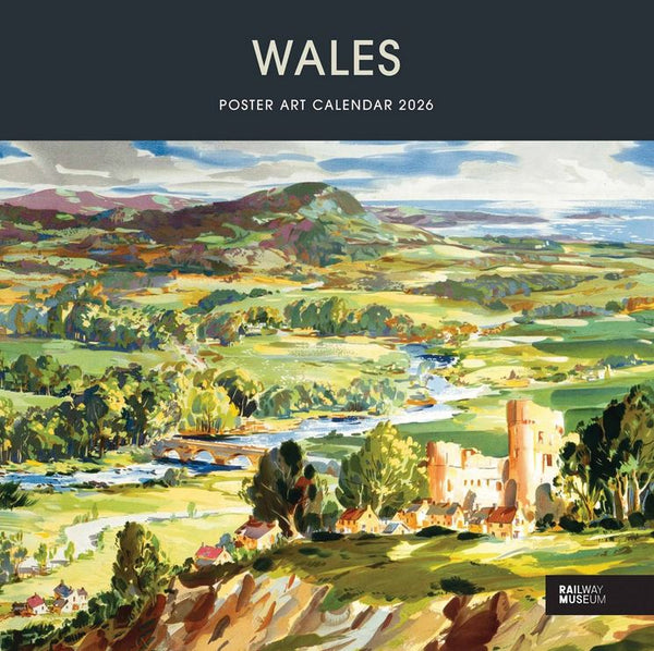 Amgueddfa Reilffordd Cenedlaethol - Calendr 'Wales Poster Art' 2026