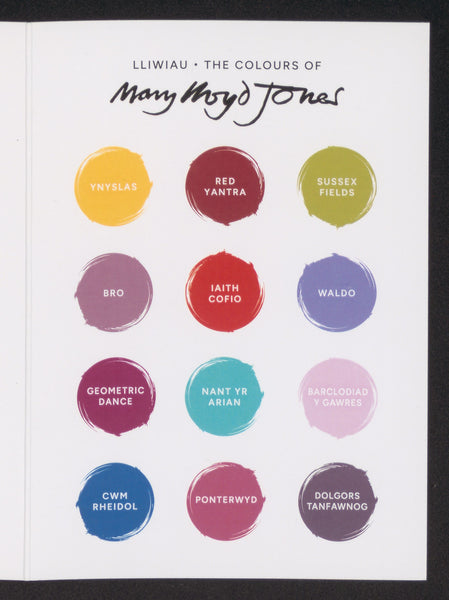 Cerdyn Cyfarch Unigol 'Lliwiau Mary Lloyd Jones'