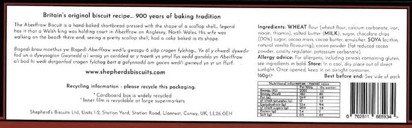 Aberffraw biscuits - Teisen Berffro Siocled