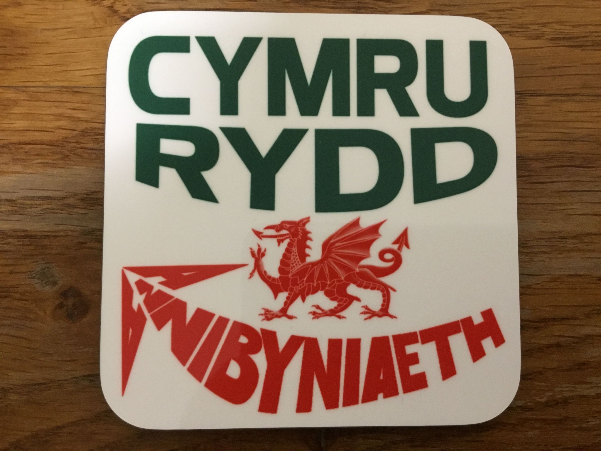 Mat diod 'Cymru Rydd Annibyniaeth'