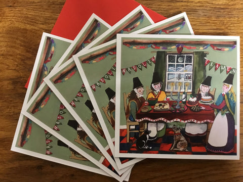 'Feast Nadolig' Christmas Cards by Lizzie Spikes