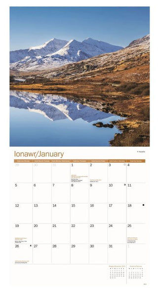 'Cymru/Wales' - 2026 Square Calendar