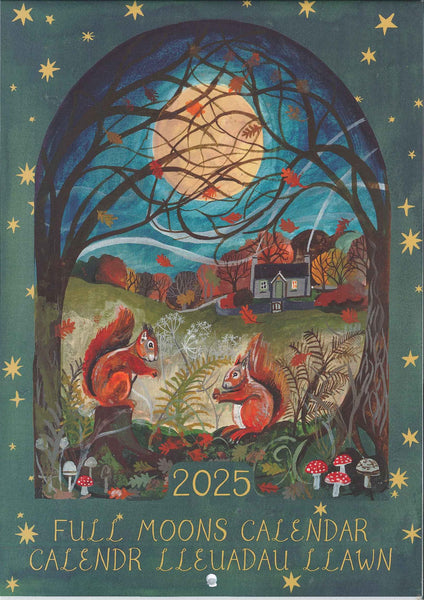 'Full Moons' 2025 calendar by Lizzie Spikes