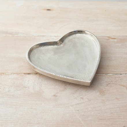 Heart-shaped Silver Trinket Plate