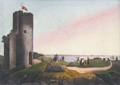 'Aberystwith Castle' - Print heb fownt