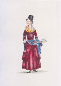 Print heb mownt 'Dull-Wisgoedd Cymru Lady Llanover, 1834 Rhif 11'