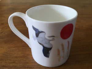 'Heron' Bone China Mug by Valériane Leblond