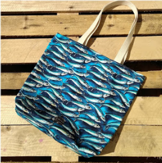 Canvas Bag - Lizzie Spikes 'Mackerel'