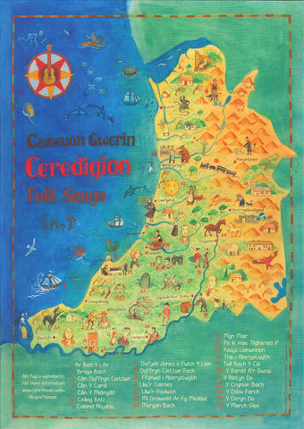 'Caneuon Gwerin Ceredigion' - Print heb fownt