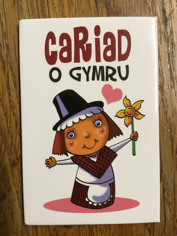 Magned oergell 'Cariad o Gymru'
