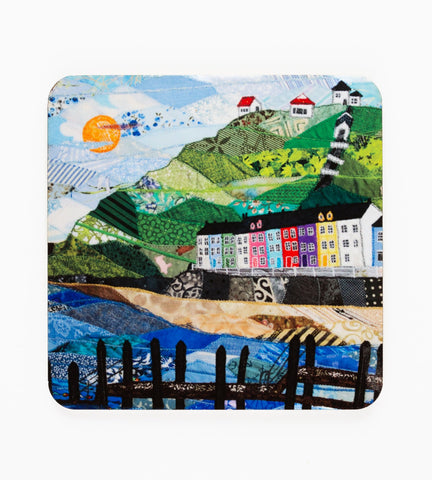 Cork-backed coaster 'Aberystwyth' by Josie Russell
