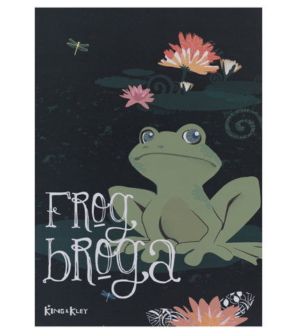 Frog / Broga - Print maint A3 gan King & Kley