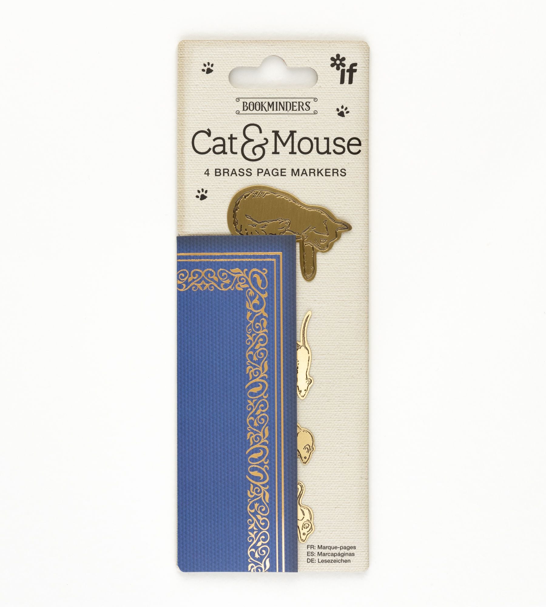 'Cat & Mouse' brass effect page markers