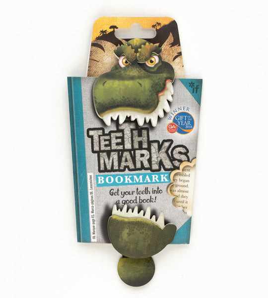 'Teethmarks' bookmark (T-Rex)
