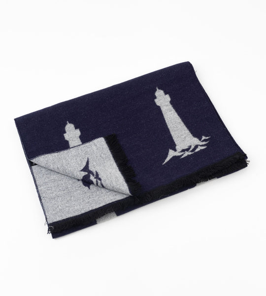 Soft scarf with 'Lighthouse' design
