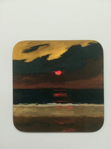 Sunset over Anglesey - Sir Kyffin Williams Coaster