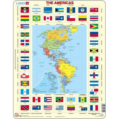 Map of the Americas - Jigsaw Puzzle