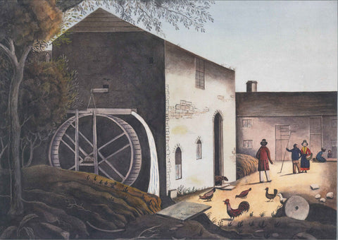 'The Mill at Swydd y Ffynon' - Print heb fownt